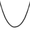 Mahi Black Silver Exclusive Box Chain for Men and Boys (CN1100234B)