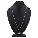 Mahi Combo of Black Gun Metal & Rhodium Plated Unisex Ship Anchor Necklace Pendant with Box Chain (CO1105638M)