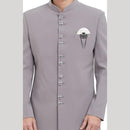 Mahi Combo of Deer-Face Shaped Lapel Pin and Layered Chain with Dual Unicorn-Shaped Brooch for Men (CO1105657B)