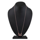 Mahi Combo of Linked Heart Bracelet and Necklace Pendant for Women (CO1105659Z)