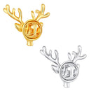 Mahi Combo of Deer-Face Shaped Wedding Brooch/Lapel Pin for Men (CO1105668M)