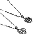 Mahi Combo of Sis and Dad Heart Pendant with Crystal (CO1105746B)