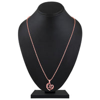 Mahi Combo of Dad and Bro Heart Pendant with Crystal for Women (CO1105752Z)