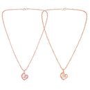 Mahi Combo of Dad and Bro Heart Pendant with Crystal for Women (CO1105752Z)