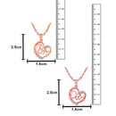 Mahi Combo of Dad and Bro Heart Pendant with Crystal for Women (CO1105752Z)