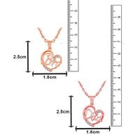 Mahi Combo of Dad and Bro Heart Pendant with Crystal for Women (CO1105752Z)