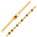 Mahi Combo of Lord Shiva 2 Rudraksha Bracelets with Gold Plating for Men (CO1105754G)