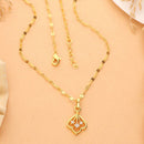 HR Sales Premium Quality Austrian Stone Chain Pendant