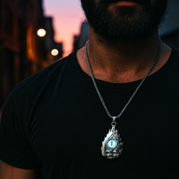 Urthn Demon Devil's Eye Chain Pendant