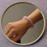 Urthn Amethyst Heart Bracelet