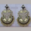 Midas Touch Gold Plated Kundan Stone And Meenakari Dangler Earrings