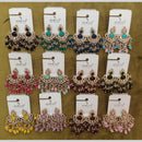 Dhwani Trendy Crystal Stone And Beads Dangler Earrings