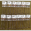 Dhwani Indo-Ethnic Crystal Stone And Pearl Kashmiri Ghungroo Dangler Earrings  (Pack of 12)