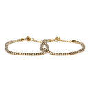Rasmm Creations Gold Plated Austrian Stone Bracelet
