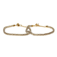 Rasmm Creations Gold Plated Austrian Stone Bracelet