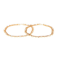 Rasmm Creations Gold Plated Austrian Stone Payal / Anklet