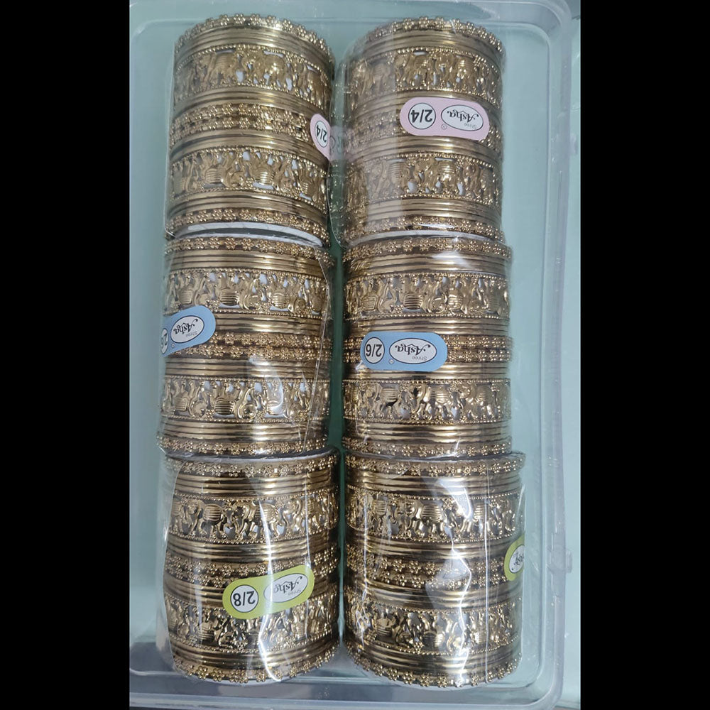 Shree Asha Bangles Gold Plated Bangles Set