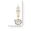 Etnico Gold Plated Traditional Kundan & Pearl Chandbali Earrings For Women (E2861B)
