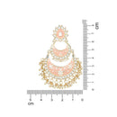 Etnico Gold Plated Traditional Meenakari Kundans & Pearls Earrings For Women (E300Pe)