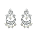 Etnico Gold Plated Traditional Handcrafted Pearl Kundan Beaded Chandbali Earrings for Women/Girls (Style 3)