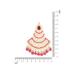 Etnico Gold Plated Traditional Meenakari Kundans & Pearls Chandbali Earrings For Women (E3032Q)