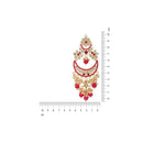 Etnico Gold Plated Traditional Handcrafted Pearl Kundan Beaded Chandbali Earrings for Women/Girls (E3054Q)