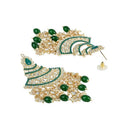 Etnico Gold Plated Traditional Handcrafted Pearl Kundan Beaded Chandbali Earrings for Women/Girls (E3055G)