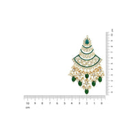 Etnico Gold Plated Traditional Handcrafted Pearl Kundan Beaded Chandbali Earrings for Women/Girls (E3055G)