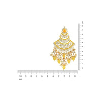 Etnico Gold Plated Traditional Handcrafted Pearl Kundan Beaded Chandbali Earrings for Women/Girls (E3055Y)