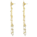 Etnico Gold Plated Traditional Kundan & Pearl Chandbali Earrings For Women (E3093W)