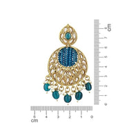 Etnico Gold Plated Traditional Handcrafted Kundan Pearl Chandbali Earrings For Women (E3176PG)