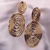 Etnico Gold Plated Trendy Chunky Dangle Earrings For Women/Girls