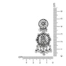 Etnico Womens Navratri Ethnic Silver Oxidised Afghani Style Trending Earrings