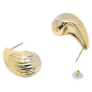 Etnico Gold Plated Lightweight Stud Earrings For Women (E3280FL)