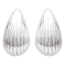 Etnico Silver Plated Lightweight Drop Chunki Earrings For Women (E3280S)