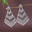 Etnico Silver Oxidised Afghani Style Dangle Earring For Women (E3284OX)