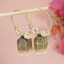 Etnico Gold Plated Jhumka Earrings For Women (E3292FL)