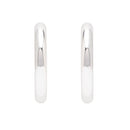 Etnico Silver Plated Small Fancy Half Hoop Earrings For Women (E3301S)
