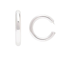 Etnico Silver Plated Small Fancy Half Hoop Earrings For Women (E3301S)