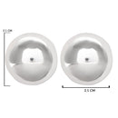 Etnico Half Circle Fashion Stylish Lightweight Chunky Stud Earrings For Woman