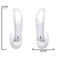Etnico Silver Plated Trendy Chunki Earrings For Women (E3304S)