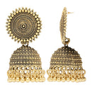 Etnico Gold Plated Traditional Jhumka Earrings For Women (E3313FL)