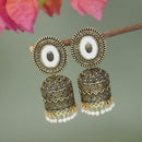 Etnico Gold Plated Traditional Jhumka Earrings For Women (E3314FL)