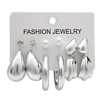 Etnico Fashion Latest Stylish Trendy Lightweight Modern Stud Earrings Combo Set for Women