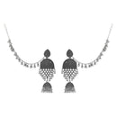 Etnico Silver Oxidised Traditional Jhumka Hair Chain/Ear chain Accessories with Hook For Women