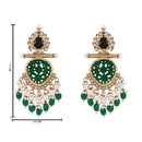 Etnico Traditional Kundan & Pearl Style Dangle Earrings For Women