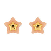 Etnico Fashion Latest Stylish Trendy Lightweight Modern Stud Earrings Combo Set for Women (Peach)
