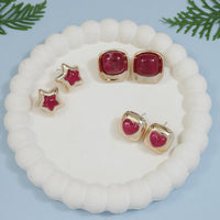 Etnico Fashion Latest Stylish Trendy Lightweight Modern Stud Earrings Combo Set for Women