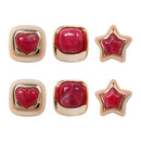 Etnico Fashion Latest Stylish Trendy Lightweight Modern Stud Earrings Combo Set for Women