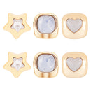 Etnico Fashion Latest Stylish Trendy Lightweight Modern Stud Earrings Combo Set for Women (Skyblue)
